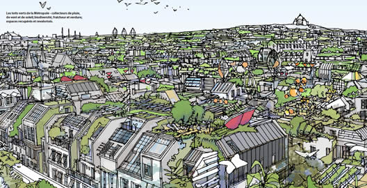 Rogers livret chantier 2 p.198 : Les toits verts de la Métropole
