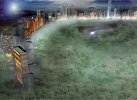 Densifier autour des parcs, exemple du parc de La Courneuve. © Yves Lion - Groupe Descartes