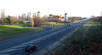 Exemple d'urbanisation sur les abords de la RN7