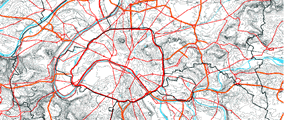 Le réseau routier et autoroutier de l'Ile-de-France
