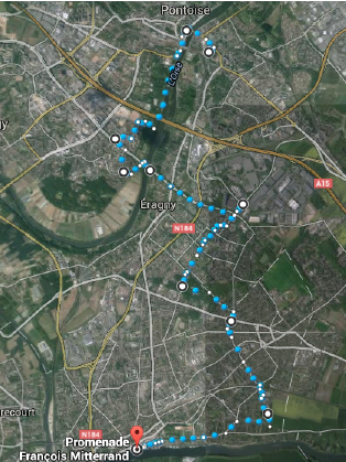trace du voyage du 28 novembre